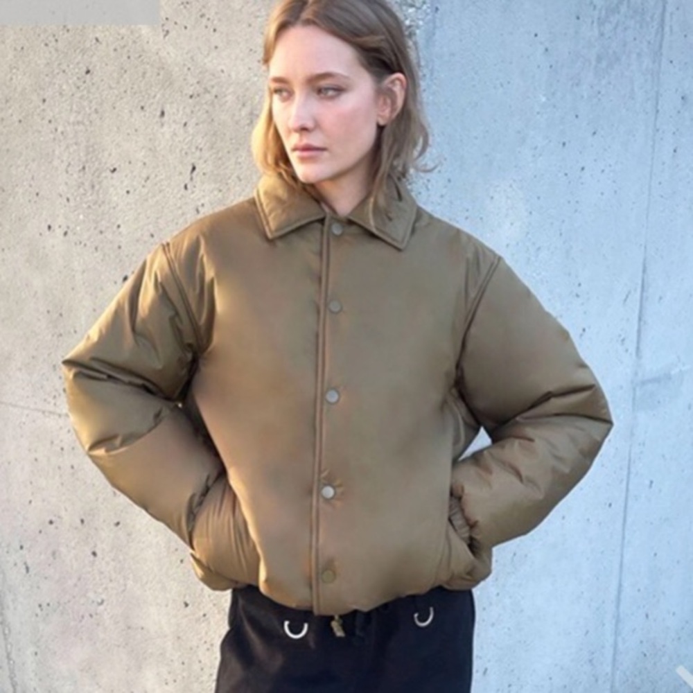 OAK + FORT Padded Coach Jacket